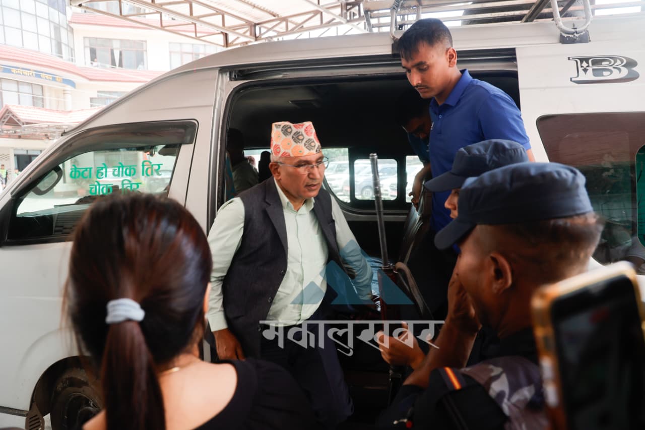 Bishnu Poudel brought to the Money Laundering Department (photos)