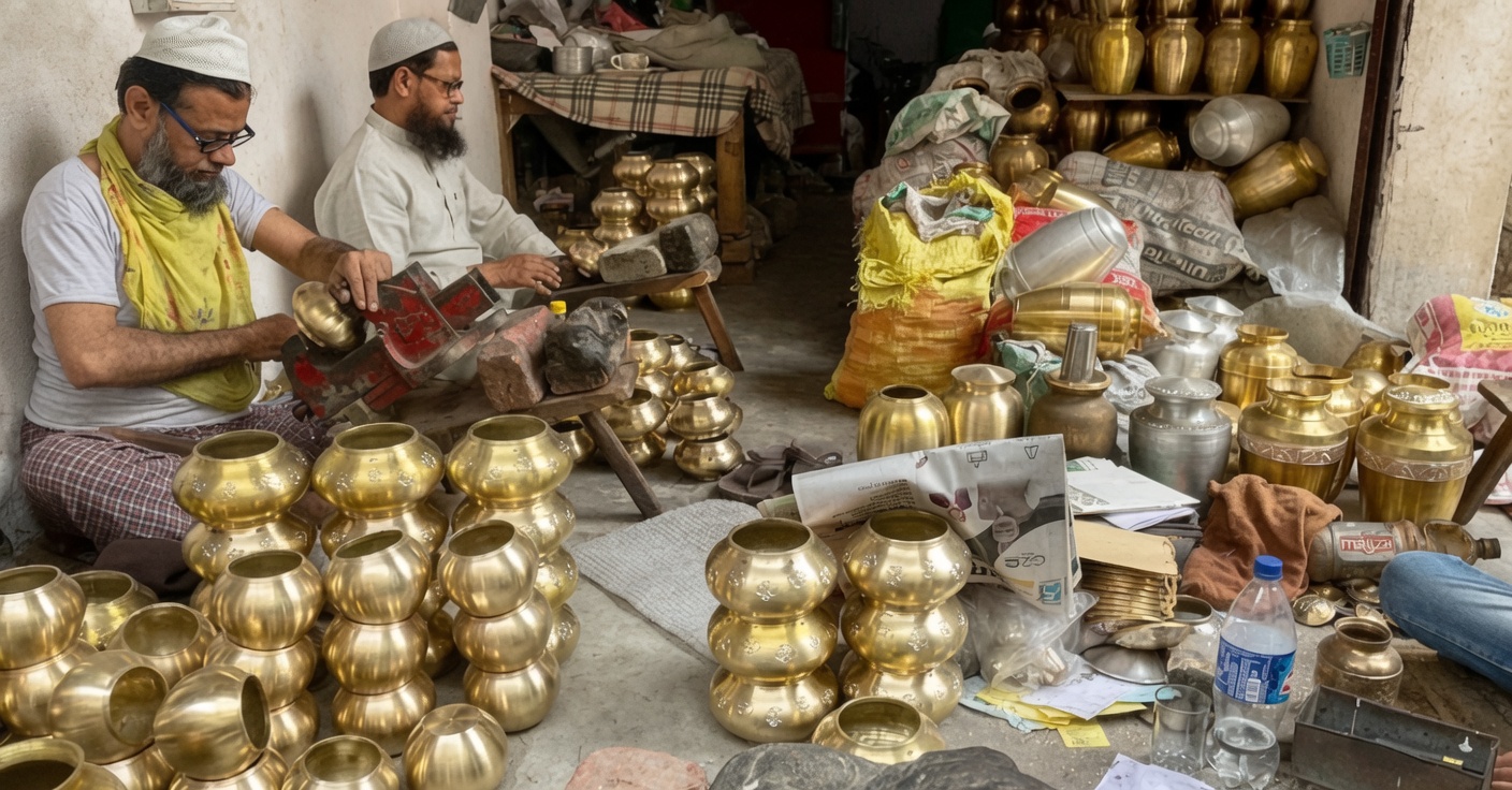 This small UP city has been supplying brassware to the World for 400 years